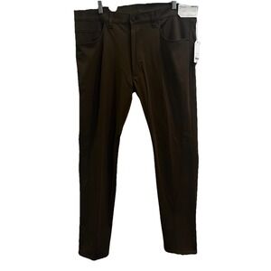 $60 New NWT STYLUS Mens Brown Pants 38 X 32 SLIM Fit 5 Pocket  Dri Stretch Golf
